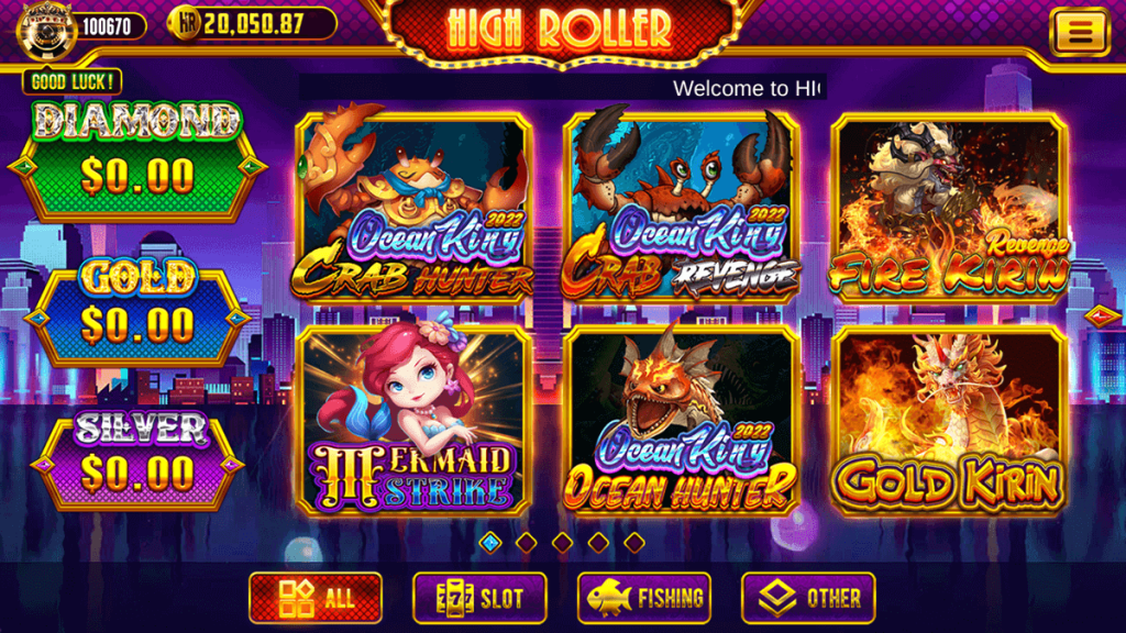 high roller sweeps 777 interface
